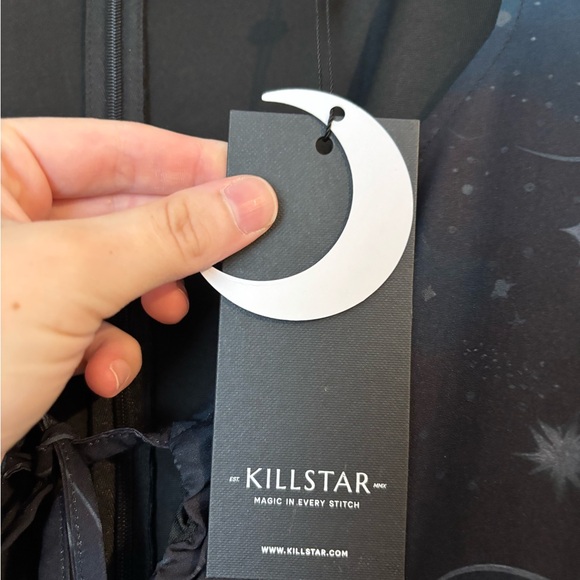 Black and Blue Starry Night Gown - Picture 3 of 5